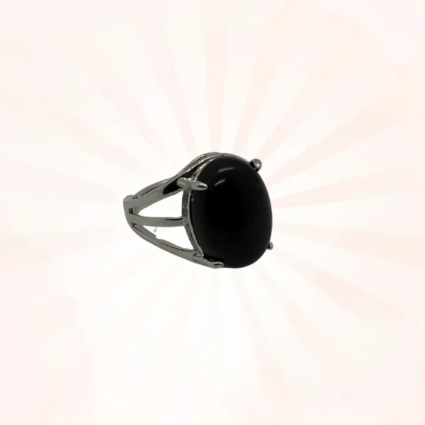 Black agate Ring - Image 2
